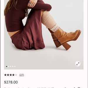 Free people size 37 1/2 Ruby platform Ankle boots